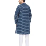 Studio-Shringaar-Mens-Cotton-Relaxed-Fit-Block-Printed-Knee-Length-Regular-Kurta