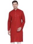 VASTRAMAY Men Kurta - Colour Maroon