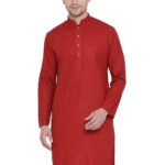 VASTRAMAY Men Kurta - Colour Maroon