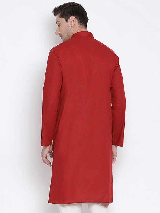 VASTRAMAY Men Kurta - Colour Maroon3
