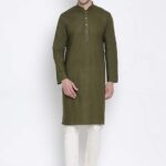 VASTRAMAY Men Kurta - Colour Mehangi Green