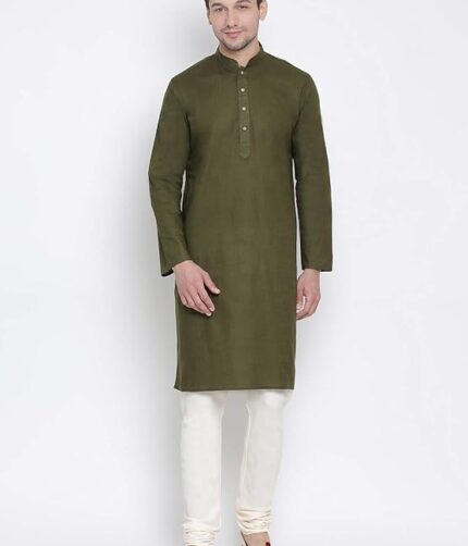 VASTRAMAY Men Kurta - Colour Mehangi Green