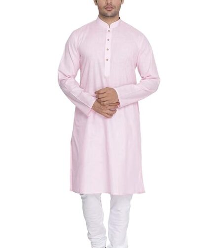 VASTRAMAY Men Kurta - Colour Pink