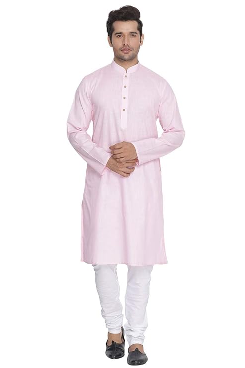 VASTRAMAY Men Kurta - Colour Pink VASTRAMAY Men Kurta - Colour Pink