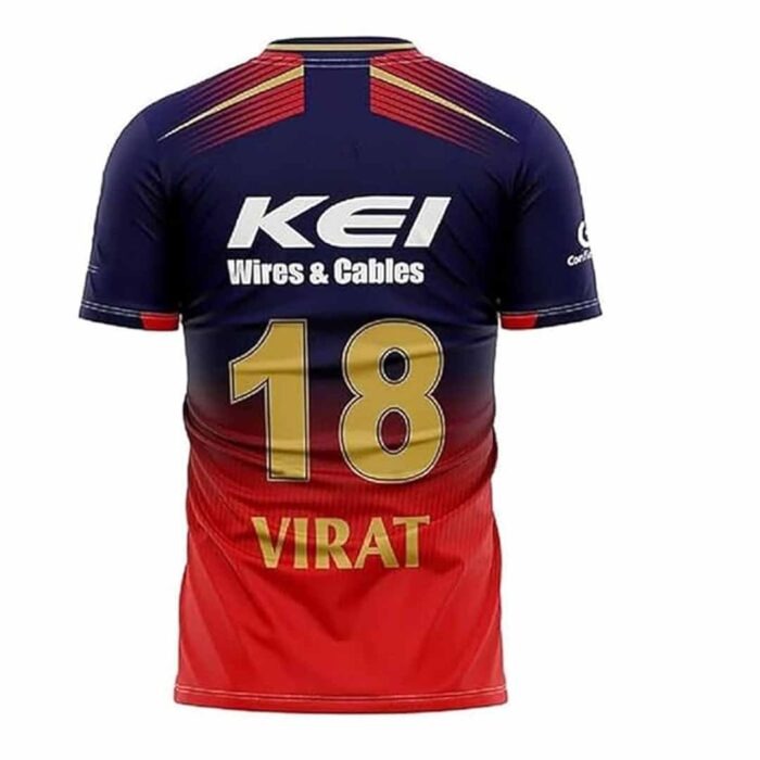 New RCB Jersey 2025 Virat 18 Tshirt for (Kid's,Men&Boy's)3