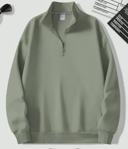 Men Full Sleeve Solid Sweatshirt Color Green