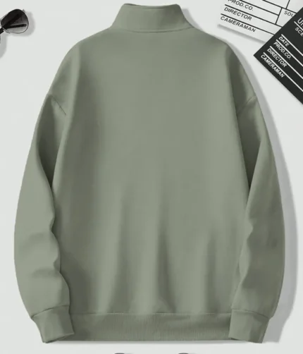 Men Full Sleeve Solid Sweatshirt Color Green.