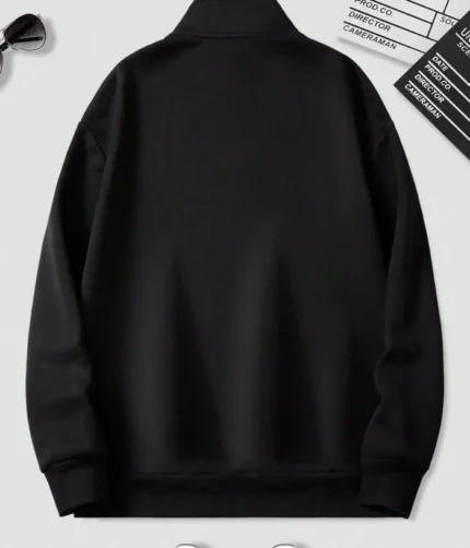 Men Full Sleeve Solid Sweatshirt – Color Black