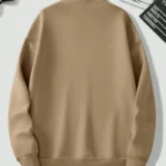 Men Full Sleeve Solid Sweatshirt – Color Khaki