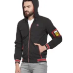 Men Puffer Jacket color Black & Red