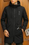 Men Solid Casual Jacket color Black | Casual LONG COAT color Black