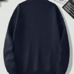Full Sleeve Solid Sweatshirt Color Blue.