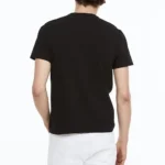 Holi Colourful Print Cotton T-Shirt, Unisex Half Sleeve - Colour Black