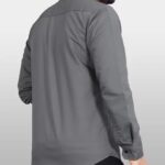 Mens Regular Fit Solid Soft Touch Cotton Casual Shirt with Pocket Design with Spread Collar & Full Sleeves