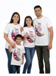 Unisex Dryfit Bura na Mano Print Holi T-Shirt for Men Women Couple Kids Adult Boy Girl Family