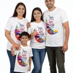 Unisex Dryfit Bura na Mano Print Holi T-Shirt for Men Women Couple Kids Adult Boy Girl Family